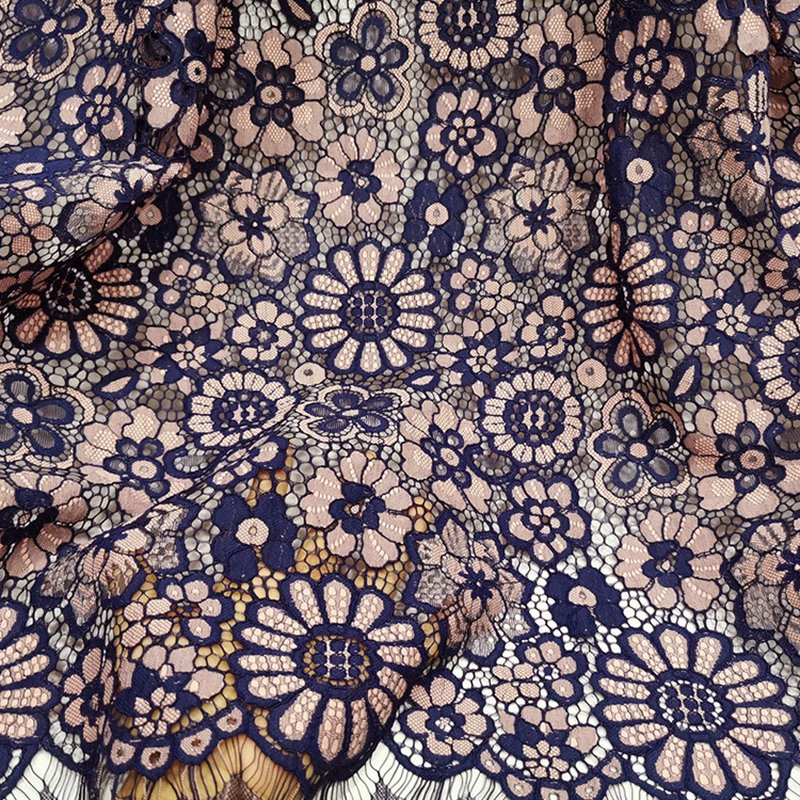 Lace Trim Eyelash Placement Lace Fabric for Apparel Wholesale Supplier 7